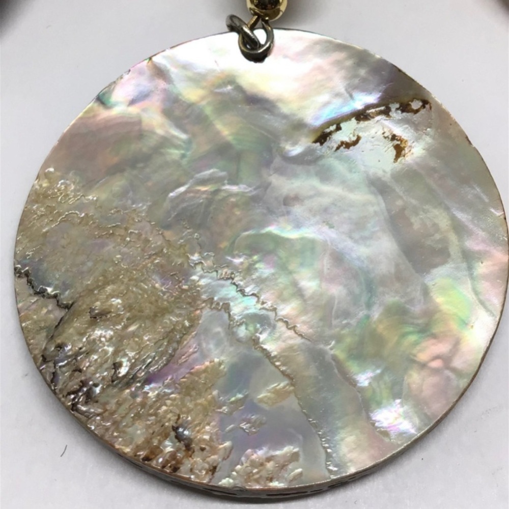 Abalone shell necklace - Picture 4 of 4